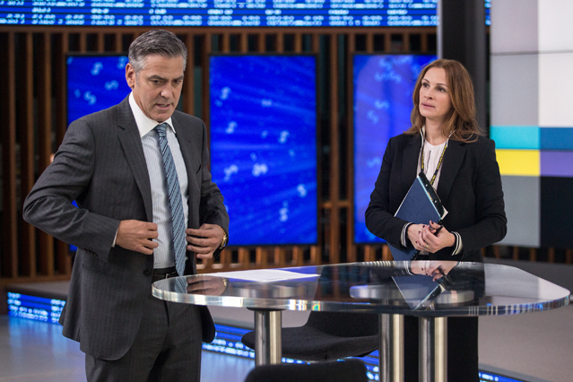 Julia Roberts plays Patty Fenn and George Clooney plays Lee Gates in TriStar Pictures' MONEY MONSTER.